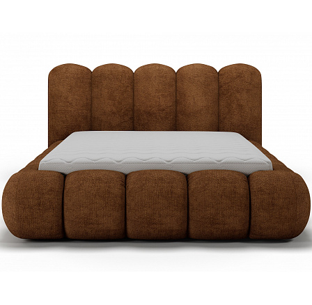 Oloroso bed 140x200 with metal frame and storage compartment, brick red plush Avexin 30 1 Oloroso bed 140x200 with metal frame and storage compartment, brick red plush Avexin 30 1