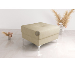 Taburet  s kontejnerem 70 x 70 cm - béžová