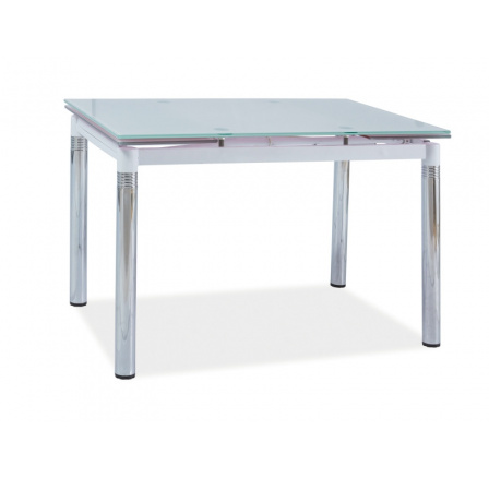 Jídelní stůl GD-018, bílý/chrom
