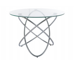 Jídelní stůl ORBIT, Transparent/Chrom