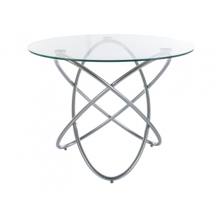 Jídelní stůl ORBIT, Transparent/Chrom