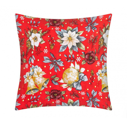 Vánoční povlak na polštářek 40x40 cm hvězda červená