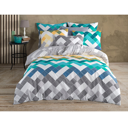 Krepový povlak na polštář Siesta green 70x90 Krepový povlak na polštář Siesta green 70x90