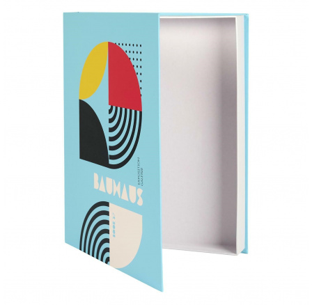 Krabice kniha Bauhaus modrá