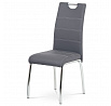Jídelní židle, šedá, ekokůže, HC-484 GREY