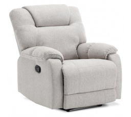 Relaxační křeslo, béžová, látka, TV-4088 CRM2
