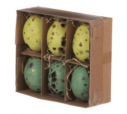 Vajíčko pravé - mix zelených kropenatých, cena za balení (6 ks)
