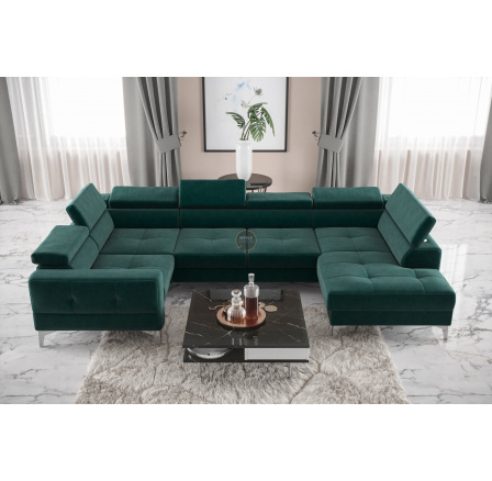 Rohová sedací souprava TOSCANIA MAX I 170x350x185 cm - zelená , levá Rohová sedací souprava TOSCANIA MAX I 170x350x185 cm - zelená , levá