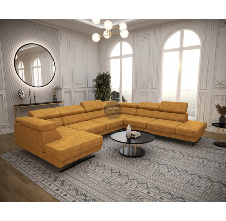 Rohová sedací souprava EMPORIO MAX II 300X350X180 - volitelný odstín , pravá 