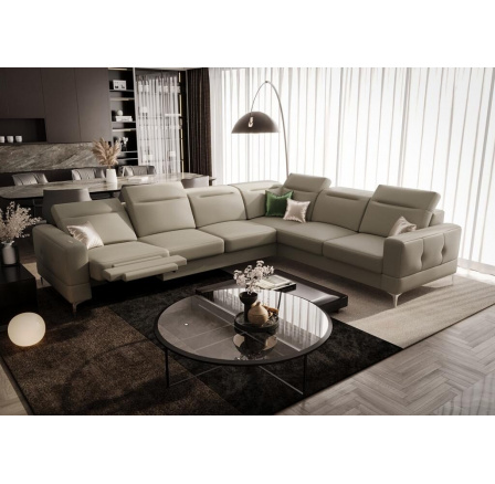 Rohová sedací souprava MALIBU MAX , relax 320x250 přírodní kůže - levá Rohová sedací souprava MALIBU MAX , relax 320x250 přírodní kůže - levá