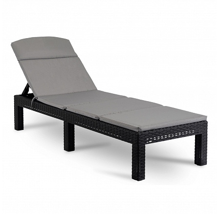 Zahradní křeslo LUIZJANA Černý Technoratan