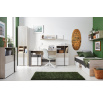 Postel REMO RM16 - 120x200 cm, Dub Wilton bílý/Bílá Lux/Antracit