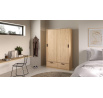 Šatní skříň LINCOLN 2D2S, Jackson hickory