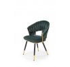 Jídelní židle K551, Zelená/Černá/Zlatá