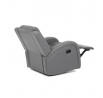Polohovací křeslo, šedá, látka vintage, TV-4089 GREY