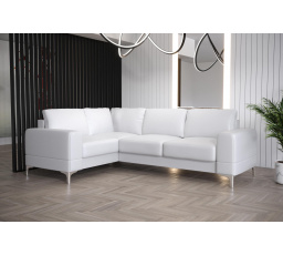 Rohová sedací souprava ARIA II 250x185 - bílá eko kůže , levá