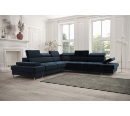 Rohová sedací souprava GALAXY MAX 280×280 - modrá , levá