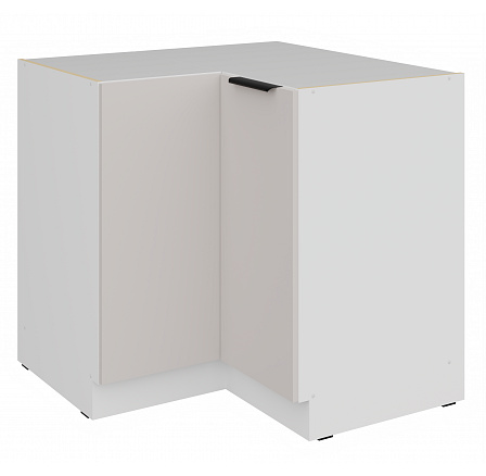 Dolní rohová skříňka COMBO - 90x90 DN 1F BB, Bílá/Kašmír Dolní rohová skříňka COMBO - 90x90 DN 1F BB, Bílá/Kašmír
