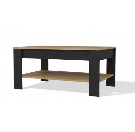 Konferenční stolek Ison dub artisan/černá
