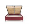Postel MODULO W5 160 - Čelo postele, Bordó Monolith 59