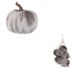 Dýně plastová s látkou, světle šedá, cena za balení (6 ks)