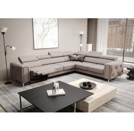 Rohová sedací souprava s funkcí , relax ORION I 325x255 cm - pravá, béžová Rohová sedací souprava s funkcí , relax ORION I 325x255 cm - pravá, béžová
