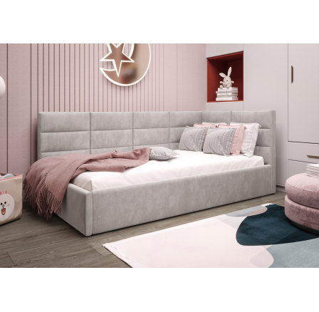 Postel ZAZU - béžová - T06, Pravá strana Postel ZAZU - béžová - T06, Pravá strana