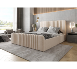 Postel MODENA s úložným prostorem - 180 cm x 200 cm, Dřevěná