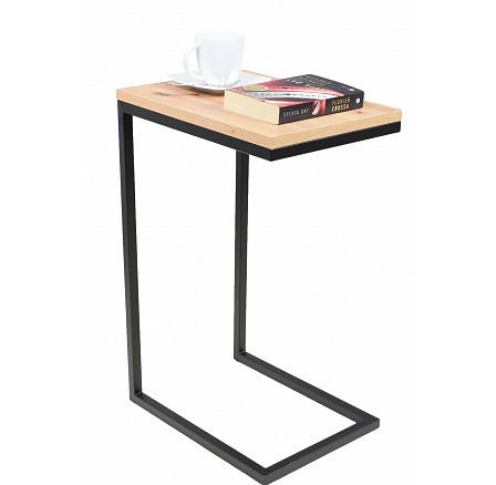 Odkládací stolek Loft – v různých barvách – dub Artisan, černý mat Odkládací stolek Loft – v různých barvách – dub Artisan, černý mat