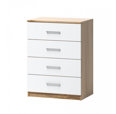 Komoda Fatra 01 4s dub wotan/bílá