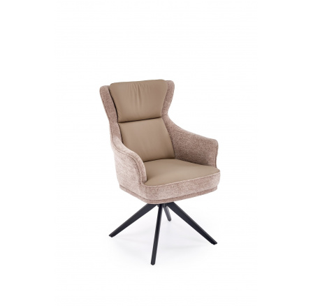 K611 židle tmavě béžová (1p=2ks)