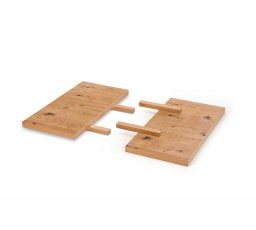 Nástavce MASSIVE 45x90cm - sada světlý dub/černá 