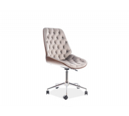 Kancelářská židle ARIZONA Velvet, šedý Aksamit 181
