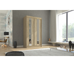 Posuvná skříň se zrcadlem BALTON 120 Sonoma+Sonoma