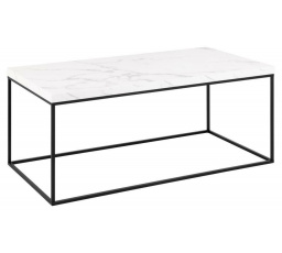 Stolek Barossa 110x55cm bílý mramor