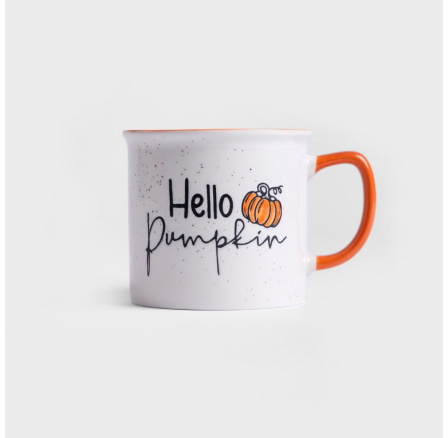 Hrnek GHOST TOWN hello pumpkin s oranžovým uchem 0,4 l 706004