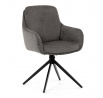 Jídelní židle, šedá, látka, DCH-P3174 GREY2