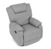 Relaxační křeslo, šedá, látka, TV-4088 SIL2