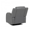Polohovací křeslo, šedá, látka vintage, TV-4089 GREY