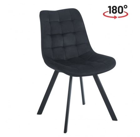 Židle velvet černá KO265-FXJG