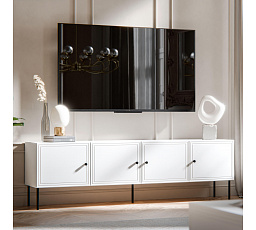 TV komoda PALAZZO BIS 200 4D, bílá