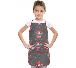 Dětská zástěrka víla na šedé