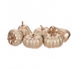 Dýně plastová - barva béžovo-zlatá, cena za balení (9 ks)