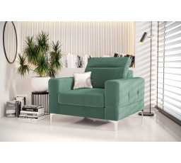 Křeslo čalouněné MALIBU 104 cm - Odstíny mátové