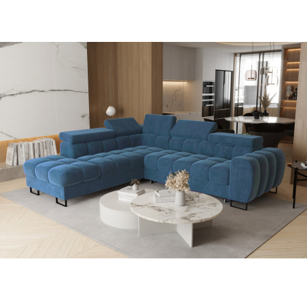 Rohová sedací souprava ASPEN 260x225 cm modrá ZOYA 15 - Rychlé doručení - levá Rohová sedací souprava ASPEN 260x225 cm modrá ZOYA 15 - Rychlé doručení - levá