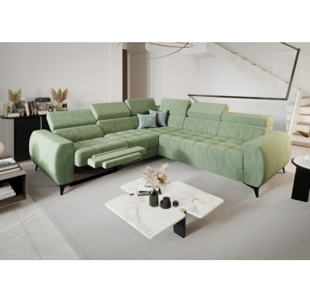 Rohová sedací souprava PORTO II , relax 255X258 cm - levá, volitelný odstín