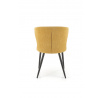 Jídelní židle K496, hořčicová/Černá