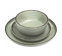 Sada jídelních potřeb Temp pro 4 osoby zelená