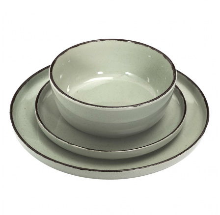 Sada jídelních potřeb Temp pro 4 osoby zelená Sada jídelních potřeb Temp pro 4 osoby zelená