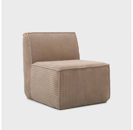 Modulární křeslo LYKKE béžové manšestrové 73x88x73 cm 746864 Modulární křeslo LYKKE béžové manšestrové 73x88x73 cm 746864